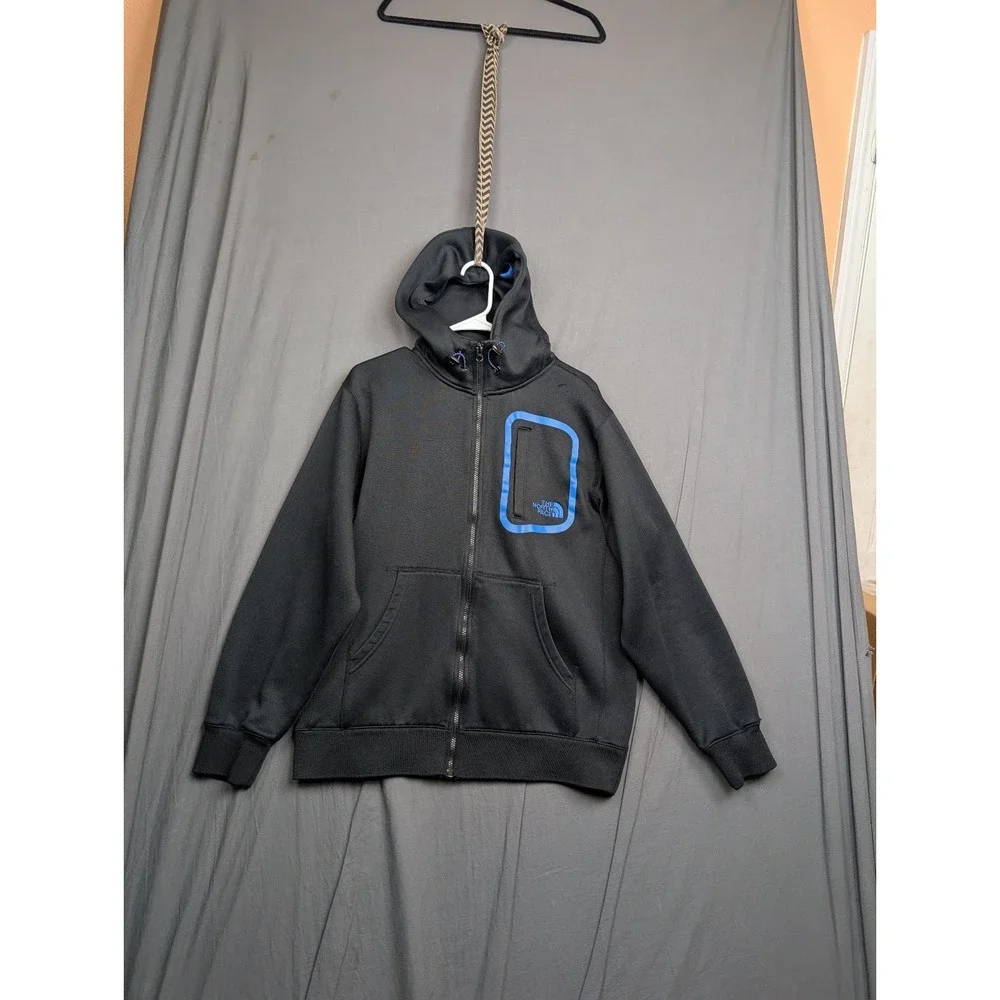 The North Face‎ Black Zip-Up Hooded Sweatshirt Men's Large